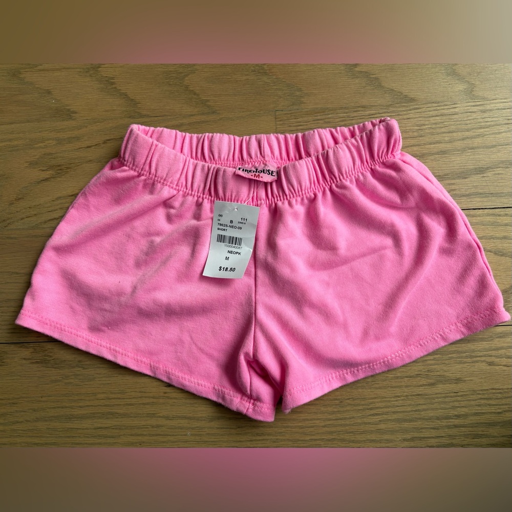 Firehouse shorts- brand new! Neon pink. Size Medium.